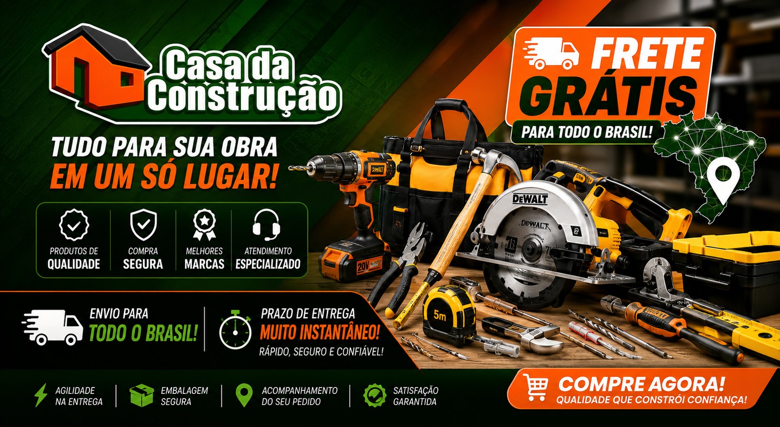 Casa da Construção Materiais — Tudo para a sua obra, do básico ao acabamento